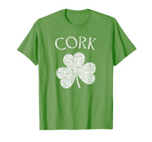 Load image into Gallery viewer, Cork Ireland T Shirt - Shamrock Distressed Print