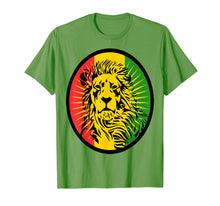 Load image into Gallery viewer, Marley Lion Rasta Dreadlocks profile t-shirt