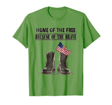 Load image into Gallery viewer, Home of the Free Because of the Brave - Veteran tshirt