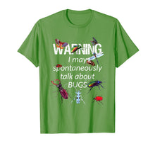 Load image into Gallery viewer, WARNING I talk about Bugs Shirt - Love Insects Bugs Beetles