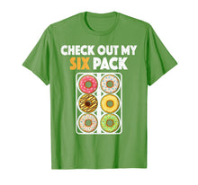 Load image into Gallery viewer, Check Out My Six Pack Donut T Shirt Funny Dessert Abs Pun