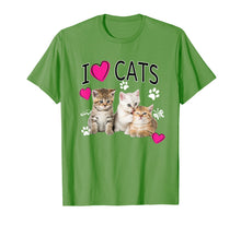 Load image into Gallery viewer, I Love Cats Shirt | Cat lover - I love Kittens T-shirt Gift