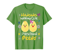 Load image into Gallery viewer, Cute Easter Shirt Teacher Hanging with my Preschool Peeps