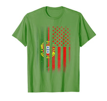 Load image into Gallery viewer, Portuguese American Flag T-shirt Portugal Usa America
