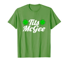 Load image into Gallery viewer, Women's Tits McGee Funny St. Patrick's Day Shamrocks Girls T-Shirt-943542