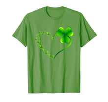 Load image into Gallery viewer, Turtle Heart Leaf Irish St. Patrick Day Clover Heart T-Shirt-257342