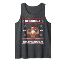 Load image into Gallery viewer, Brodolf The Red Nose Gainzdeer Gym Ugly Christmas Sweater Tank Top