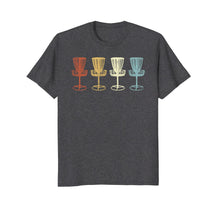 Load image into Gallery viewer, Retro Vintage Disc Golf Baskets T-Shirt Distressed Men Women