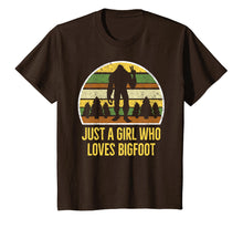 Load image into Gallery viewer, Girl Bigfoot T-Shirt, Just a Girl Who Loves Bigfoot Shirt