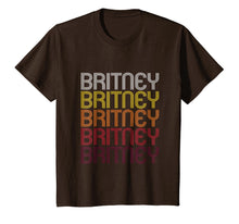 Load image into Gallery viewer, Britney Retro Wordmark Pattern - Vintage Style T-shirt