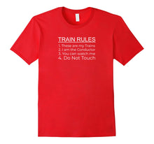 Load image into Gallery viewer, Train Rules - HO O G N Gauge Train Track T Shirt