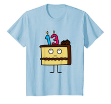 Load image into Gallery viewer, 13th Birthday Cake with Candles icing chocolate vanilla