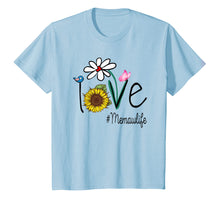 Load image into Gallery viewer, Mom Love Memaw Life #Memawlife Heart Floral Gift T-Shirt