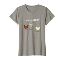 Load image into Gallery viewer, Funny Chicken t shirt for chicken farmers! I Love My Ladies