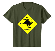 Load image into Gallery viewer, No Kangaroos In Austria Funny T-Shirt Yellow Sign Gift Tee