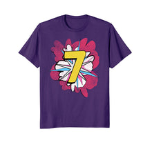 Load image into Gallery viewer, Girls Superhero 7th Birthday Shirt - Superhero Party