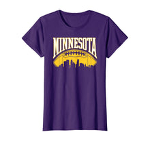 Load image into Gallery viewer, Minnesota Football Skyline | MN Vintage Viking Retro Gift T-Shirt
