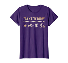 Load image into Gallery viewer, Plan For Today Coffee Camping Beer Fuck Tshirt