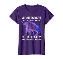 Load image into Gallery viewer, Assuming I'm just an Old Lady Was Your First Mistake TShirt