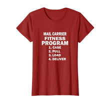 Load image into Gallery viewer, Funny Postal Worker shirt Mail Carrier Fitness Program