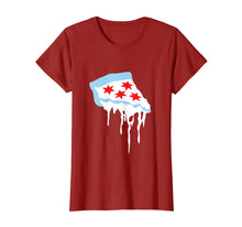 Load image into Gallery viewer, Deep Dish Chicago T-shirt- The chicago flag as pizza