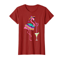 Load image into Gallery viewer, Funny Cinco De Mayo Margarita Flamingo Drinking Tshirt Gift