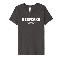Load image into Gallery viewer, Beefcake Muscle Power Beef Up Six Pack Abs Mustache T-Shirt