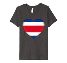 Load image into Gallery viewer, I Love Costa Rica T-Shirt | Costa Rican Flag Heart Outfit