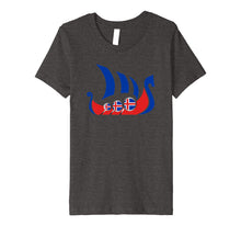 Load image into Gallery viewer, Iceland Viking Ship Shirt Icelandic Flag Dragon Boat Premium T-Shirt
