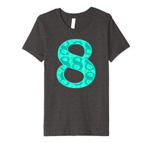 Load image into Gallery viewer, Number #8 Shirt, Girls 8th BDay Party 8 Years Old Gift