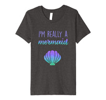 Load image into Gallery viewer, I'm Really a Mermaid Birthday Party Shirt