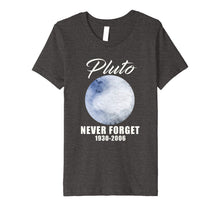 Load image into Gallery viewer, Pluto Never Forget T-Shirt Funny Science Geek Nerd Tee Gift