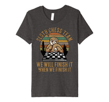 Load image into Gallery viewer, Distressed Sloth Chess Team Funny Slow Chess Players gift Premium T-Shirt