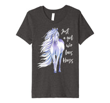 Load image into Gallery viewer, Just A Girl Who Loves Horses Shirt Horse Riding Women Gifts
