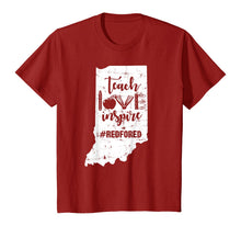 Load image into Gallery viewer, Indiana Teach Love Inspire Red For Ed Gift Teacher Vintage T-Shirt