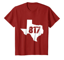 Load image into Gallery viewer, Fort Worth, Texas State 817 Area Code T-Shirt