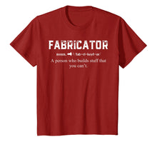 Load image into Gallery viewer, Funny Noun Fabricator Definition T-Shirt Cool Gift