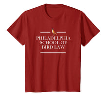 Load image into Gallery viewer, Philadelphia School of Bird Law Funny Tshirt