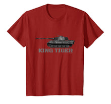 Load image into Gallery viewer, Panzer King Tiger WW2 German Tank TShirt