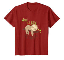 Load image into Gallery viewer, Don't Hurry Be Happy - Funny Cute Sleepy Sloth Gift
