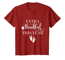 Load image into Gallery viewer, Extra Thankful This Year Love Funny Turkey Pregnancy T shirt