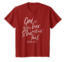 Load image into Gallery viewer, God is Within Her Christian Woman Shirt Bible Verse Proverbs