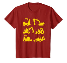Load image into Gallery viewer, Construction Diggers Trucks T-Shirt Toddlers Boys Men