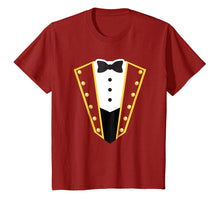 Load image into Gallery viewer, Circus Ringmaster Costume Showman Party Red Shirt