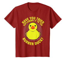 Load image into Gallery viewer, Funny Programming Rubber Duck Shirt for Debugger & Coder