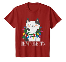 Load image into Gallery viewer, Meowy Christmas Holiday Tshirt - Funny Merry Catmas Tee