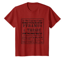 Load image into Gallery viewer, Midsummer Night's Dream Pyramus and Thisbe T-Shirt