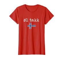Load image into Gallery viewer, Norwegian Beer Please Ol Takk T-Shirt
