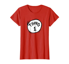 Load image into Gallery viewer, Dr. Seuss Thing 1 Emblem RED T-shirt
