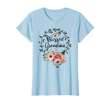 Load image into Gallery viewer, Blessed Grandma T-Shirt with floral, heart Mother's Day Gift